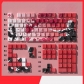 Sakura 104+24 Cherry Profile PBT Dye-subbed Doubleshot Backlit Keycaps Set Side Legends for Mechanical Keyboard